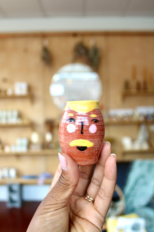 Ceramic Face Vase