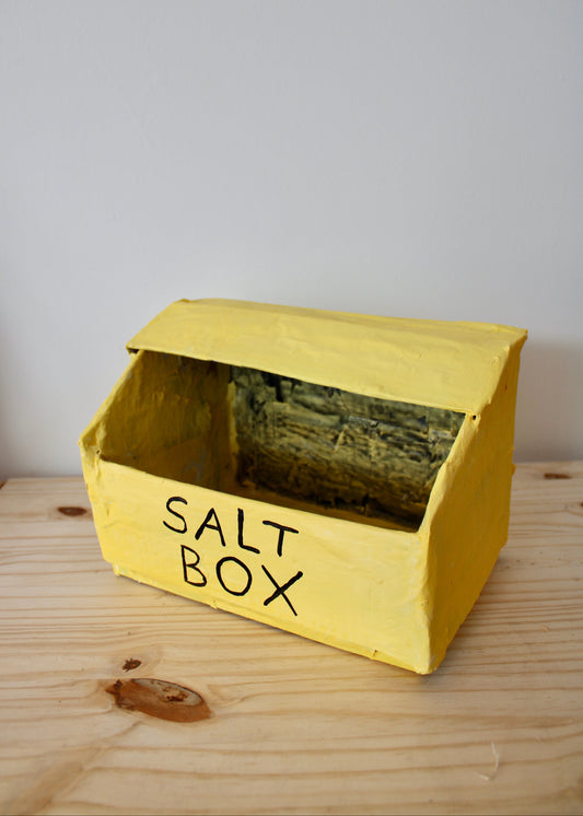 Baltimore Salt Box Paper Mache Sculpture