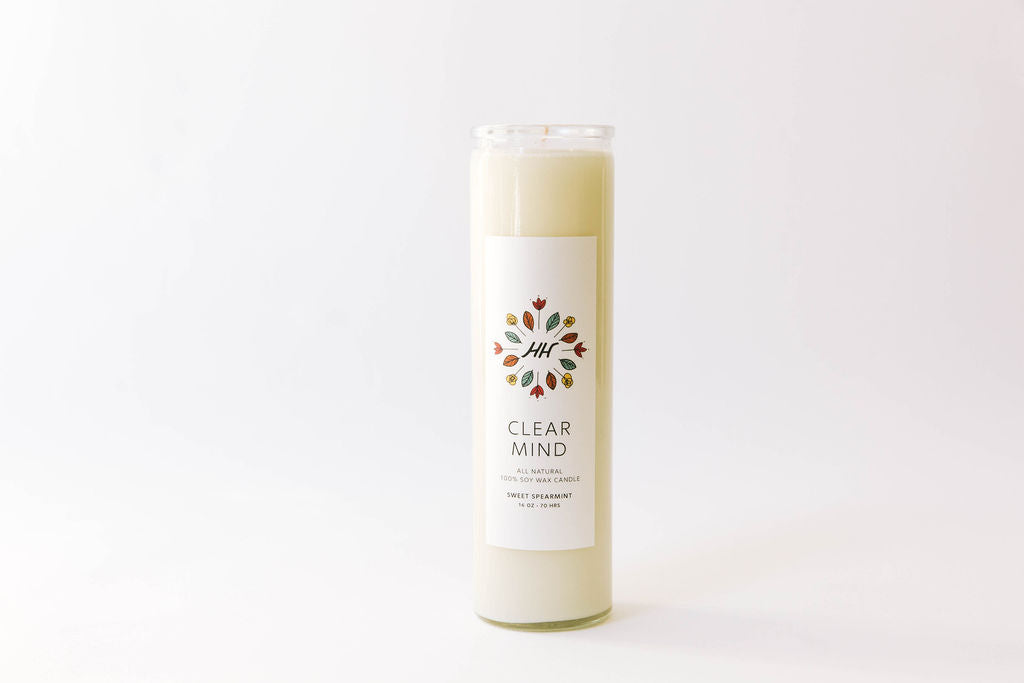 Clear Mind Soy Candle - 16 oz Prayer Candle