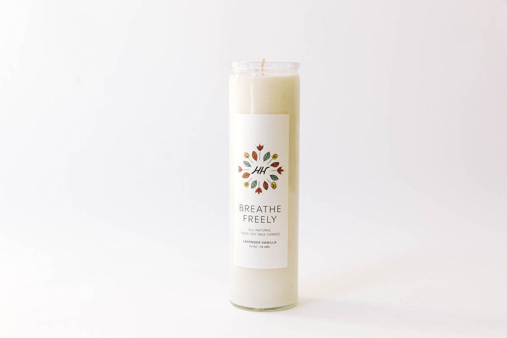 Breathe Freely Soy Candle - 16 oz Prayer Candle