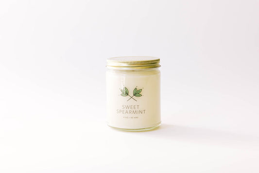 Sweet Spearmint Soy Wax Candle - 9 oz Jar