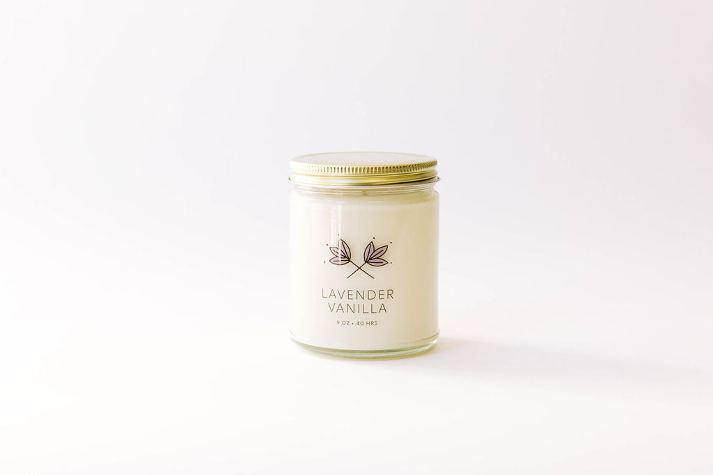 Lavender Vanilla Soy Wax Candle