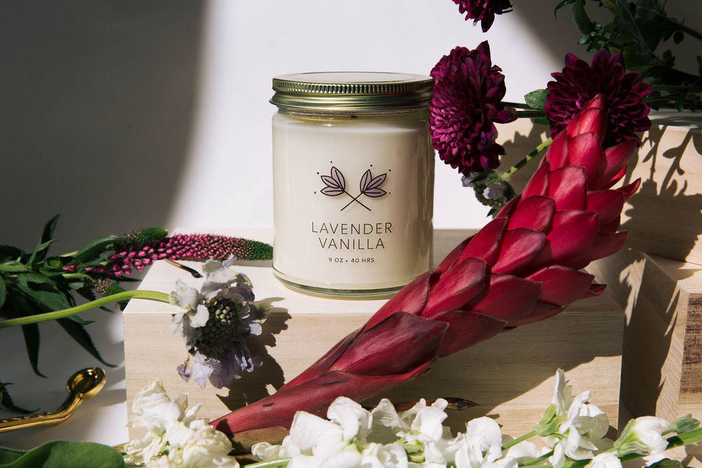 Lavender Vanilla Soy Wax Candle