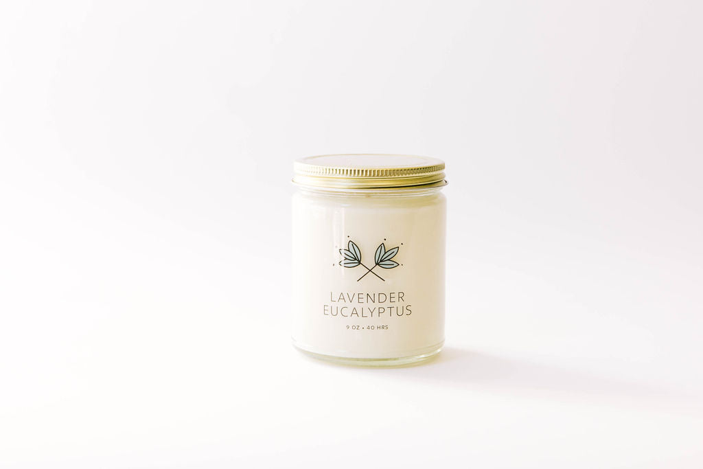 Lavender Eucalyptus Soy Wax Candle