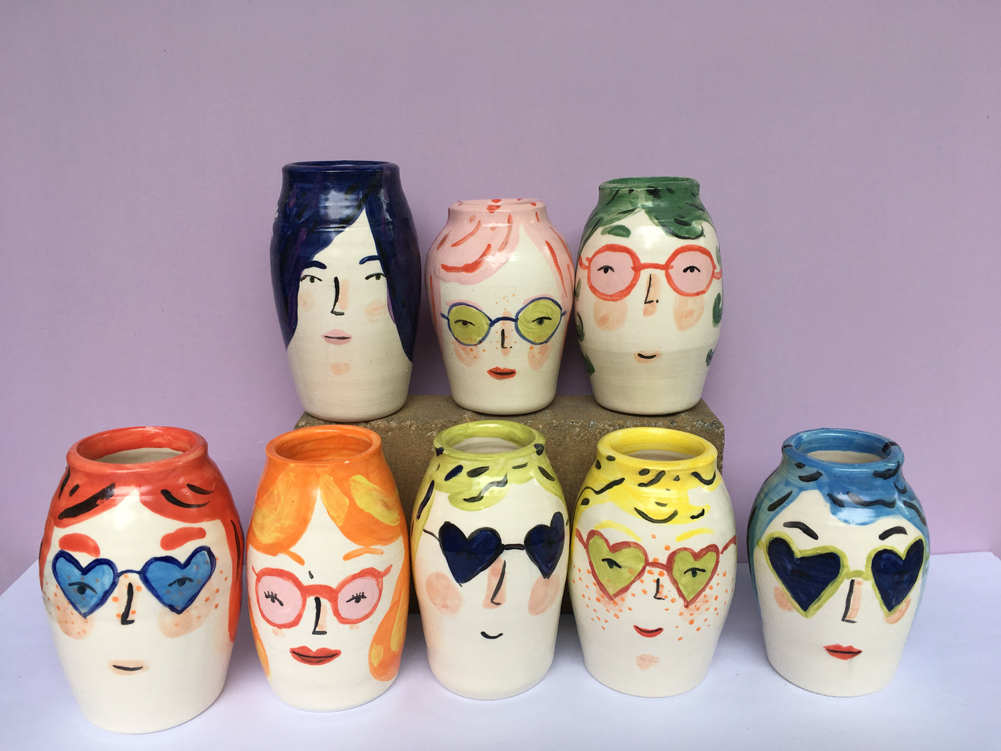 Ceramic Face Vase