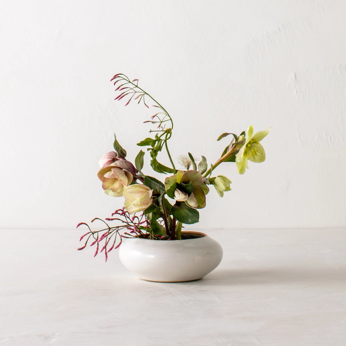 Minimal Stoneware Ikebana Vase