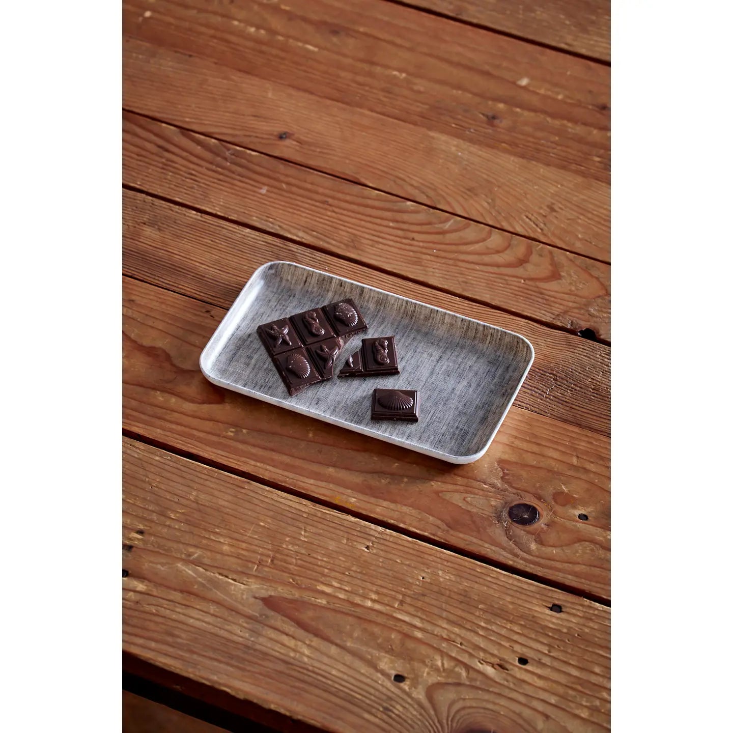 Small Natural Linen Coated Tray