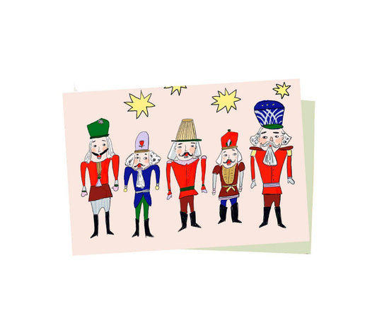 Illustrated Holiday Nutcrackers Greeting Card